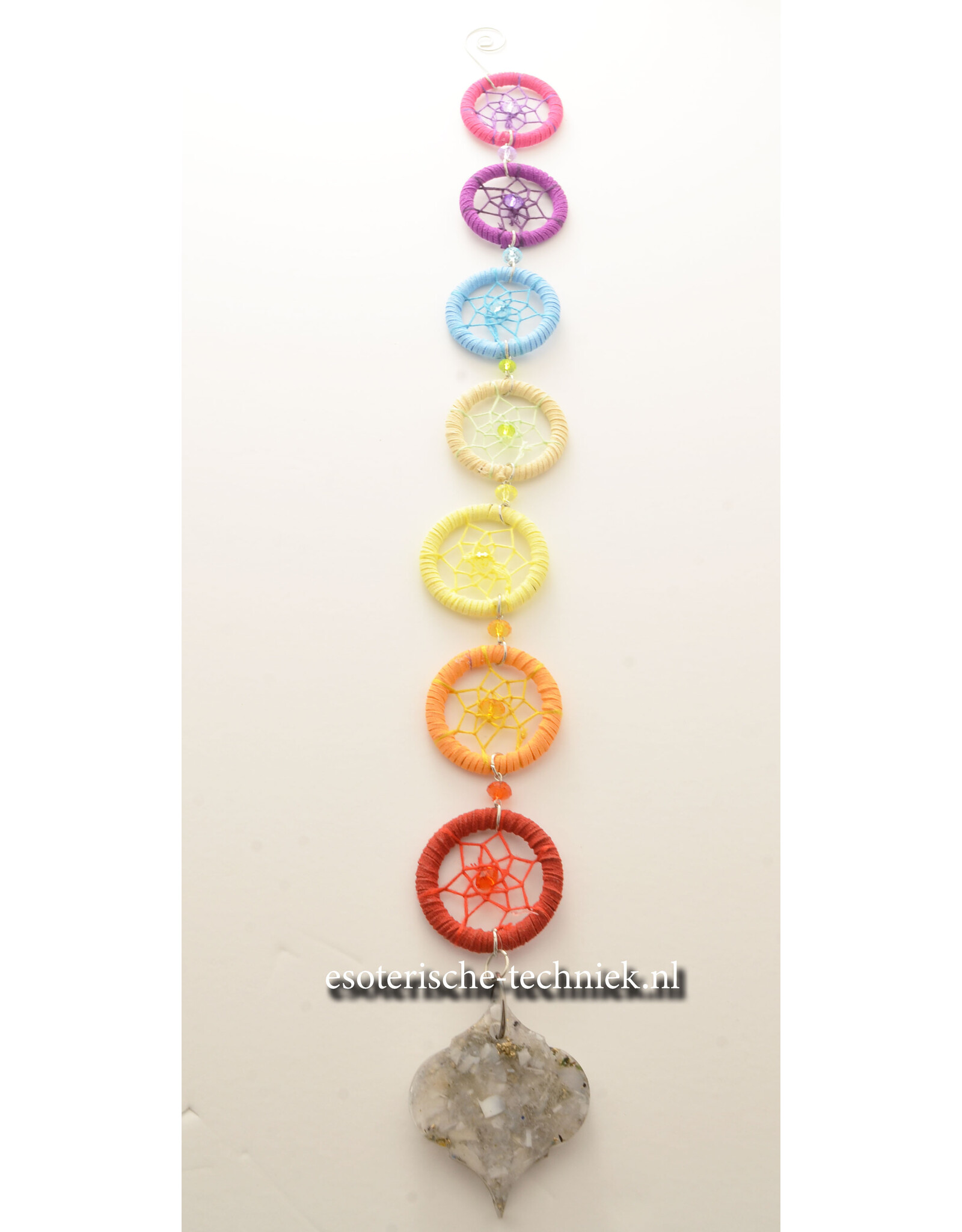 Orgonite Window Hanger Dreamcatcher with Selenite