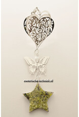 Orgonite stralingswerende raamhanger Lizardiet en shungite
