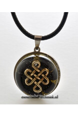 Orgonite hangers Shungiet met symbool of Bergkristalpunt