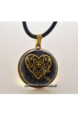 Orgone Orgonite hangers Shungiet met symbool of Bergkristalpunt
