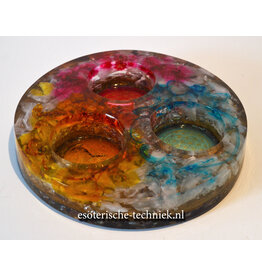 Orgonite Oplaadschijf Shungite met de Flower of Life