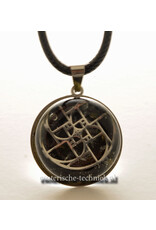 Orgone Orgonite hangers Shungiet met symbool of Bergkristalpunt