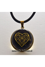 Orgonite hangers Shungiet met symbool of Bergkristalpunt