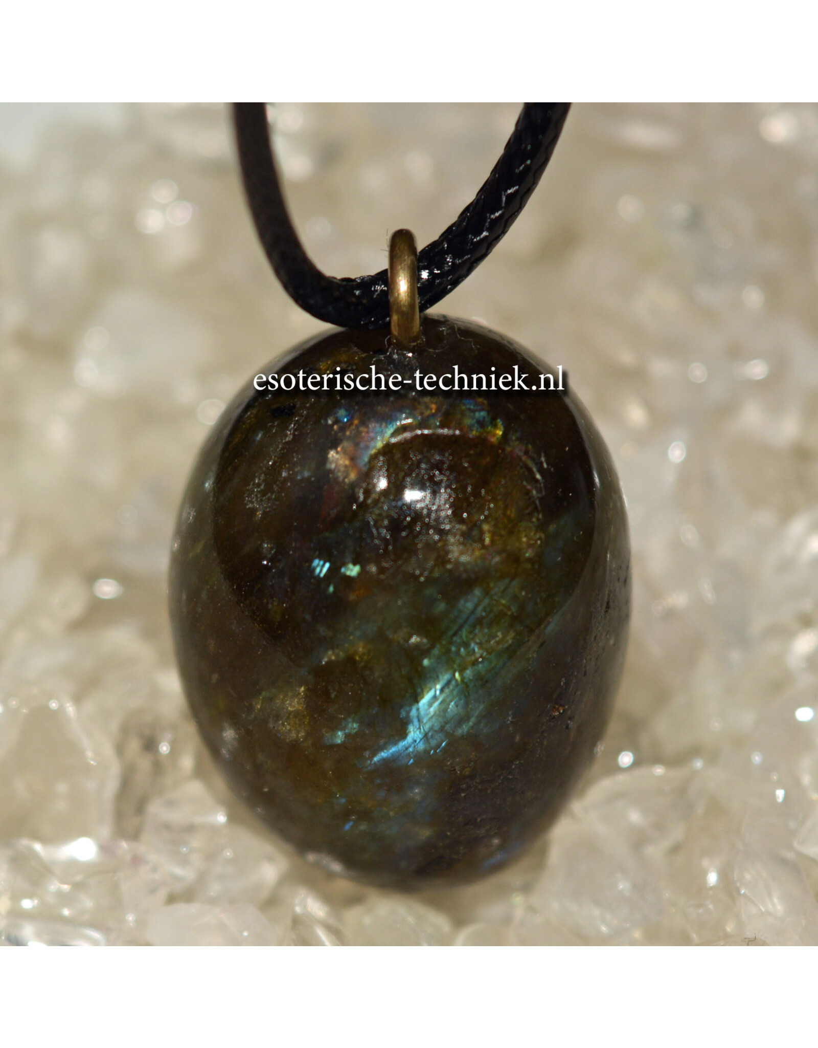 Orgone orgonite hanger Labradoriet, persoonlijke bescherming tegen ongewenste invloeden van buitenaf.