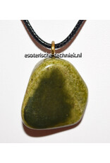 Orgonite Greenlandite Pendant with Shungite Peace & Protection