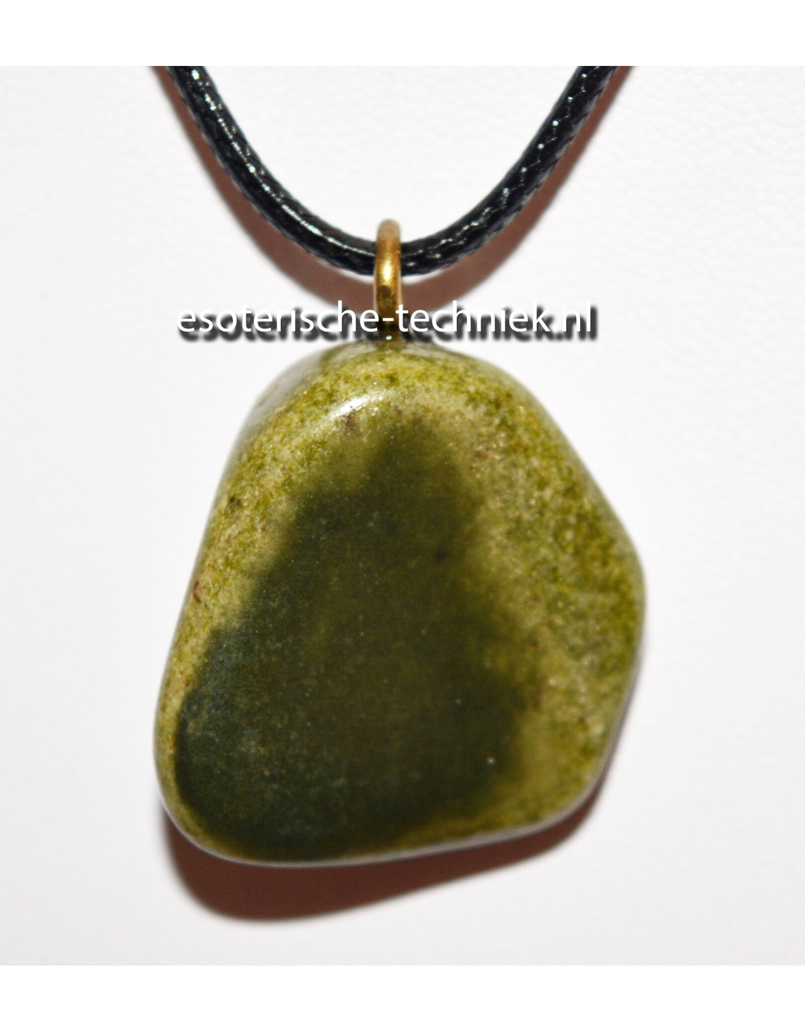 Orgonite Greenlandite Pendant with Shungite Peace & Protection