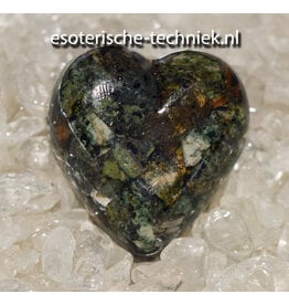 Orgonite Heart with Preseli Bluestone,