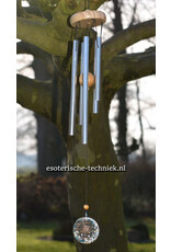 Windorgel mobiel met orgonite hanger Apatiet, Shungit en Sri Yantra symbool
