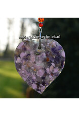 Orgone Orgonite raamhangerTree of Life met Amethist, Fosfosideriet en Shungite