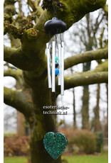 Windorgel mobiel met orgonite hanger  Malachiet, Lapis Lazuli en Shungite