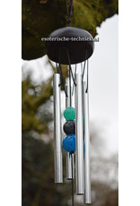 Windorgel mobiel met orgonite hanger  Malachiet, Lapis Lazuli en Shungite