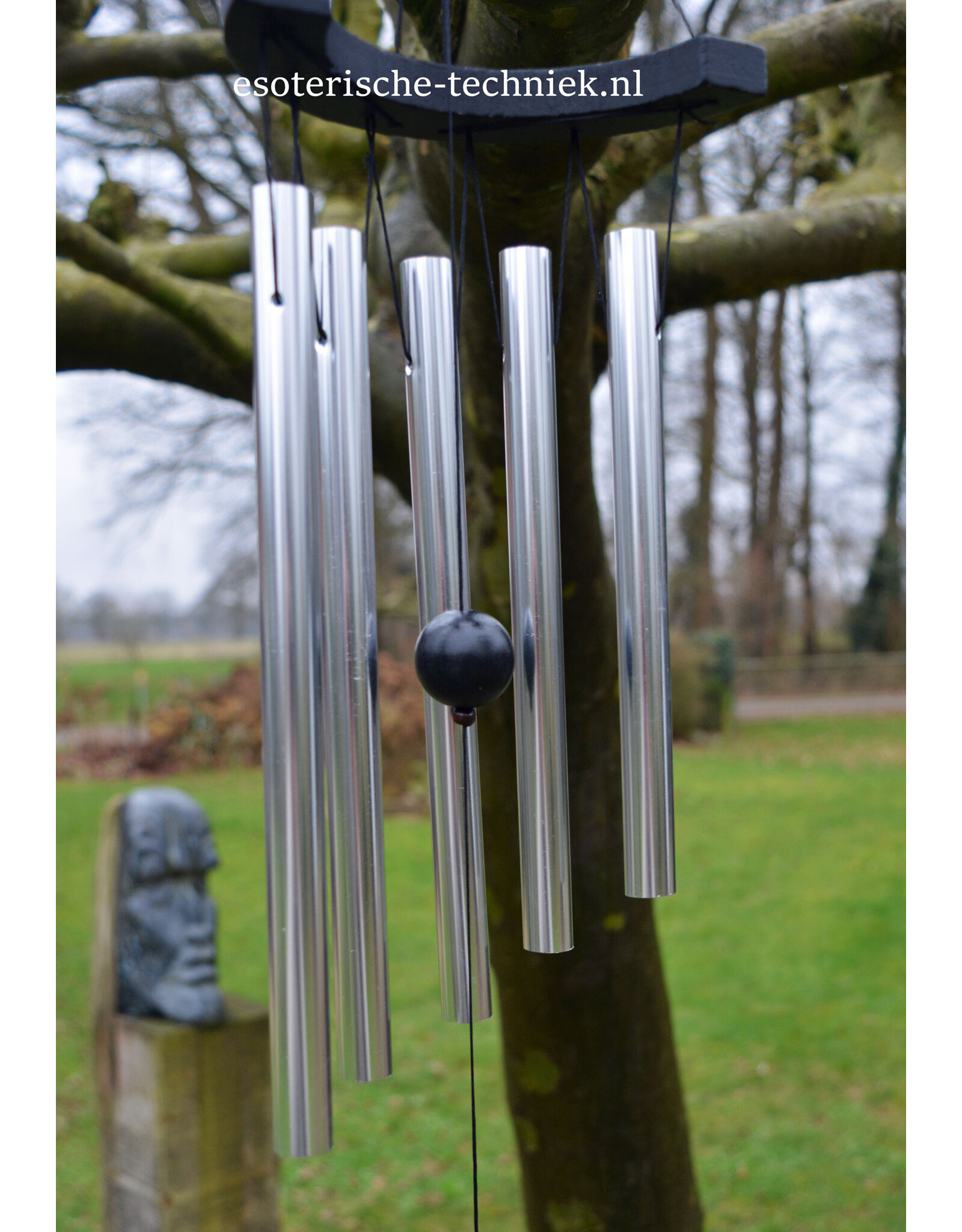 Windorgel met orgonite hanger edelstenen en mineralen mix met shungiet
