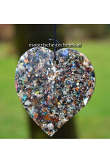 Windorgel met orgonite hanger edelstenen en mineralen mix met shungiet