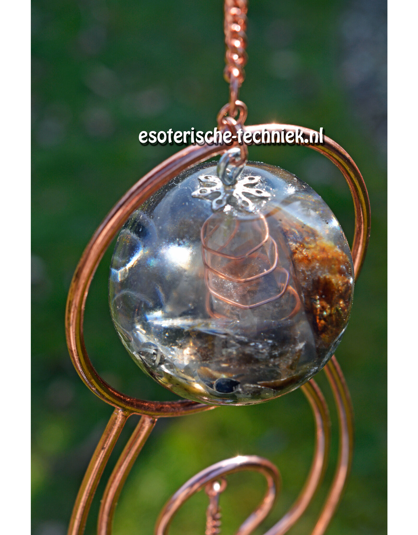 Orgonite Goddess Window Hanger Chakra Stones