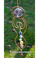 Orgonite Goddess Window Hanger Chakra Stones