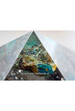 Orgone Orgonite piramide Serpierite, Cupriet, Chrysocolla
