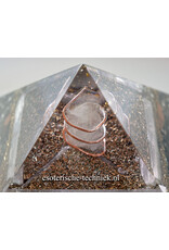 Orgone Orgonite piramide Seleniet, Roze Maansteen en Shungite