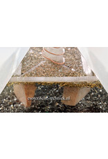 Orgone Orgonite piramide Seleniet, Roze Maansteen en Shungite