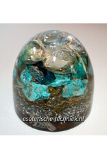 Orgone Orgonite cone met Chrysocolla, Golden Healer en Shungite