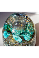 Orgone Orgonite cone met Chrysocolla, Golden Healer en Shungite