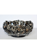 Orgonite Lotus Bowl with Pinolite, Shungite and Arkansas Crystal