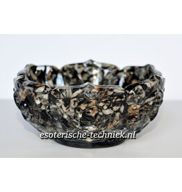 Orgonite Lotus schaaltje Shungite en Bergkristal