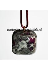 Orgonite Pendant Ruby in Cordierite | Heart, Insight & Balance