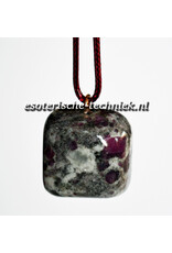 Orgonite Robijn in Cordieriet  hanger