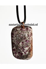Orgonite Pendant Ruby in Cordierite | Heart, Insight & Balance