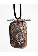 Orgonite Robijn in Cordieriet  hanger