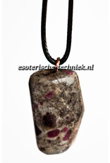 Orgonite Robijn in Cordieriet  hanger