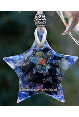 Orgonite dromenvanger met Sodaliet, Chrysocolla en Shungite