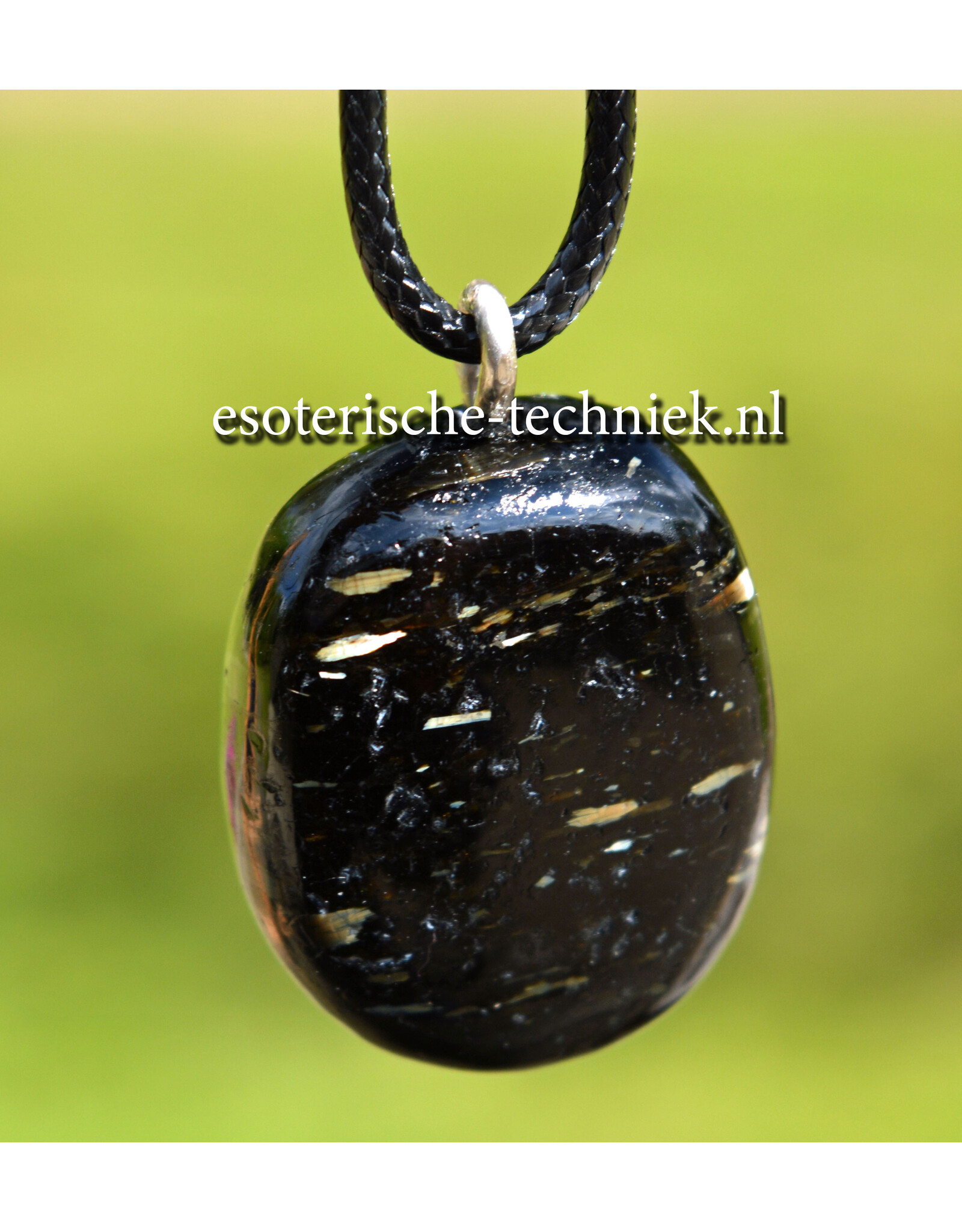 Orgone orgonite hanger Nuummite AA kwaliteit uit Groenland