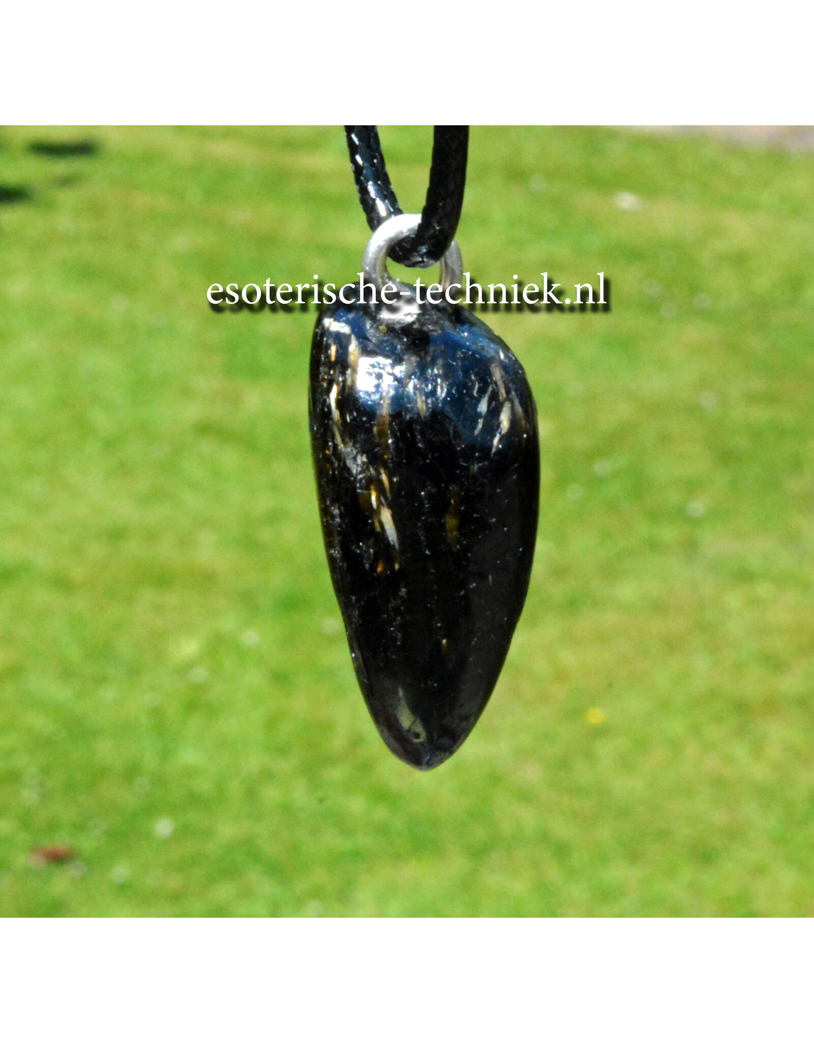 Orgone orgonite hanger Nuummite AA kwaliteit uit Groenland
