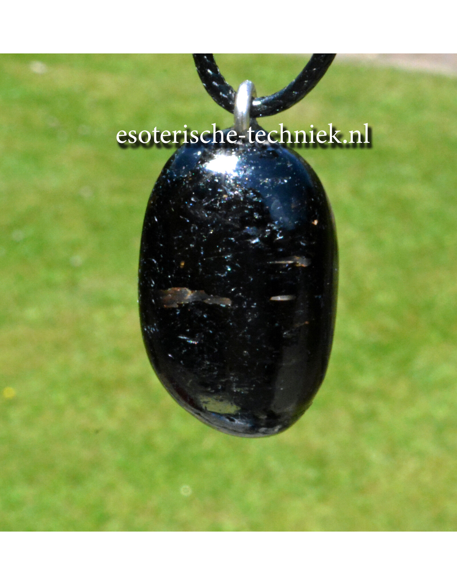 Orgone orgonite hanger Nuummite AA kwaliteit uit Groenland