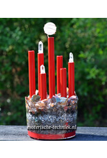 Orgone Chembuster met Polychroom Jaspis, Granaat, Mookaiet en Shungite