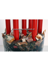 Orgone Chembuster met Polychroom Jaspis, Granaat, Mookaiet en Shungite