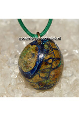 Orgone Orgonite edelsteen hanger Azuriet Malachiet