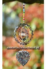 Orgonite Stralingswerende raamhanger met Golden Healer, Citrien en Shungite