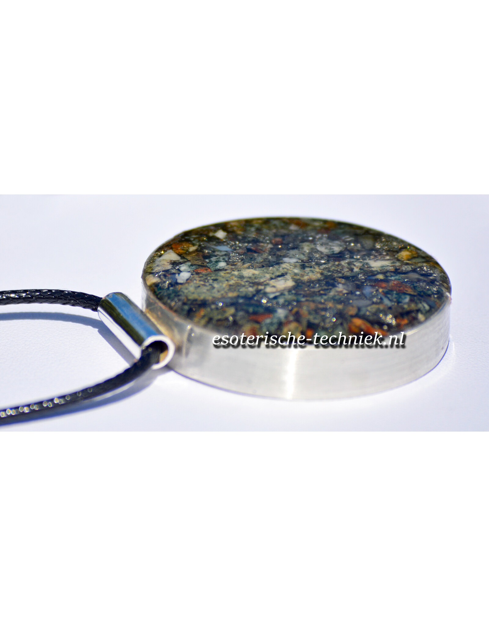 Amulet Sieraad van Sterling Zilver 925 met Preseli Bluestone (Stonehenge Steen), Pyriet en Shungite, Uniek Spiritueel Beschermingshanger
