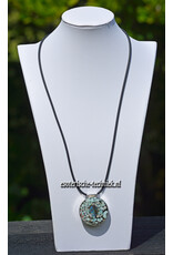 Orgone Orgonite sieraad Sterling Zilver 925 hanger Labradoriet en Larimar