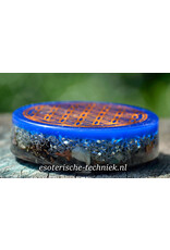 Orgonite orgon Oplaadschijf Shungite met de geometrie Levensbloem