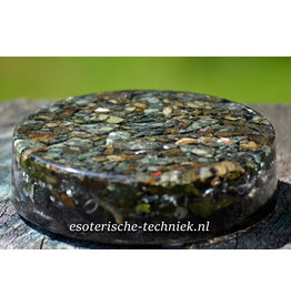 Orgonite Oplaadschijf Preseli Bluestone en Lakelandite
