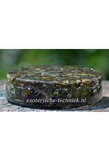 Orgonite Oplaadschijf  met Preseli Bluestone /Stonehenge steen, Lakelandite en Shungite Orgonite Oplaadschijf  met Preseli Bluestone /Stonehenge steen, Lakelandite en Shungite