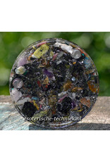 Orgonite Oplaadschijf  met Preseli Bluestone /Stonehenge steen, Lakelandite en Shungite Orgonite Oplaadschijf  met Preseli Bluestone /Stonehenge steen, Lakelandite en Shungite