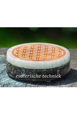Orgonite Oplaadschijf Arkansas kristal, Shungite  en de Flower of Life