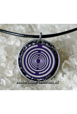 Orgone orgonite 24k vergulde MWO hanger met diverse kristallen en mineralen