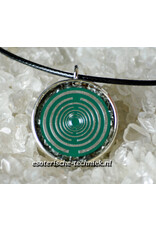 Orgone orgonite 24k vergulde MWO hanger met diverse kristallen en mineralen