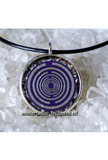 Orgone orgonite 24k vergulde MWO hanger met diverse kristallen en mineralen