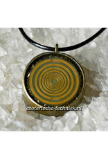 Orgone orgonite 24k vergulde MWO hanger met diverse kristallen en mineralen